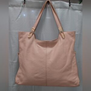 Vince Camuto Eliza Cream Soft Pebbled Leather Tote Bag